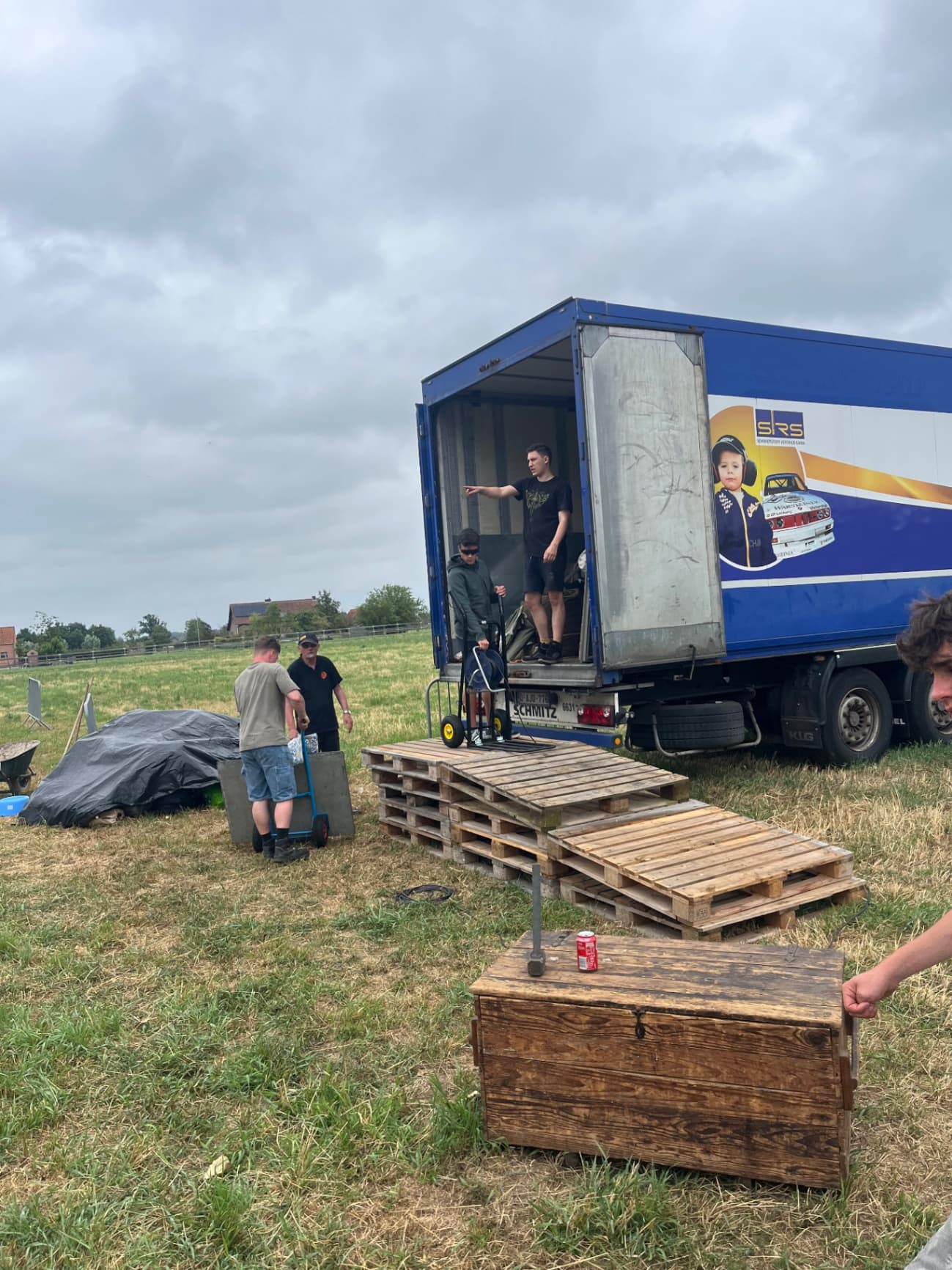 Aangekomen op de kampplaats!